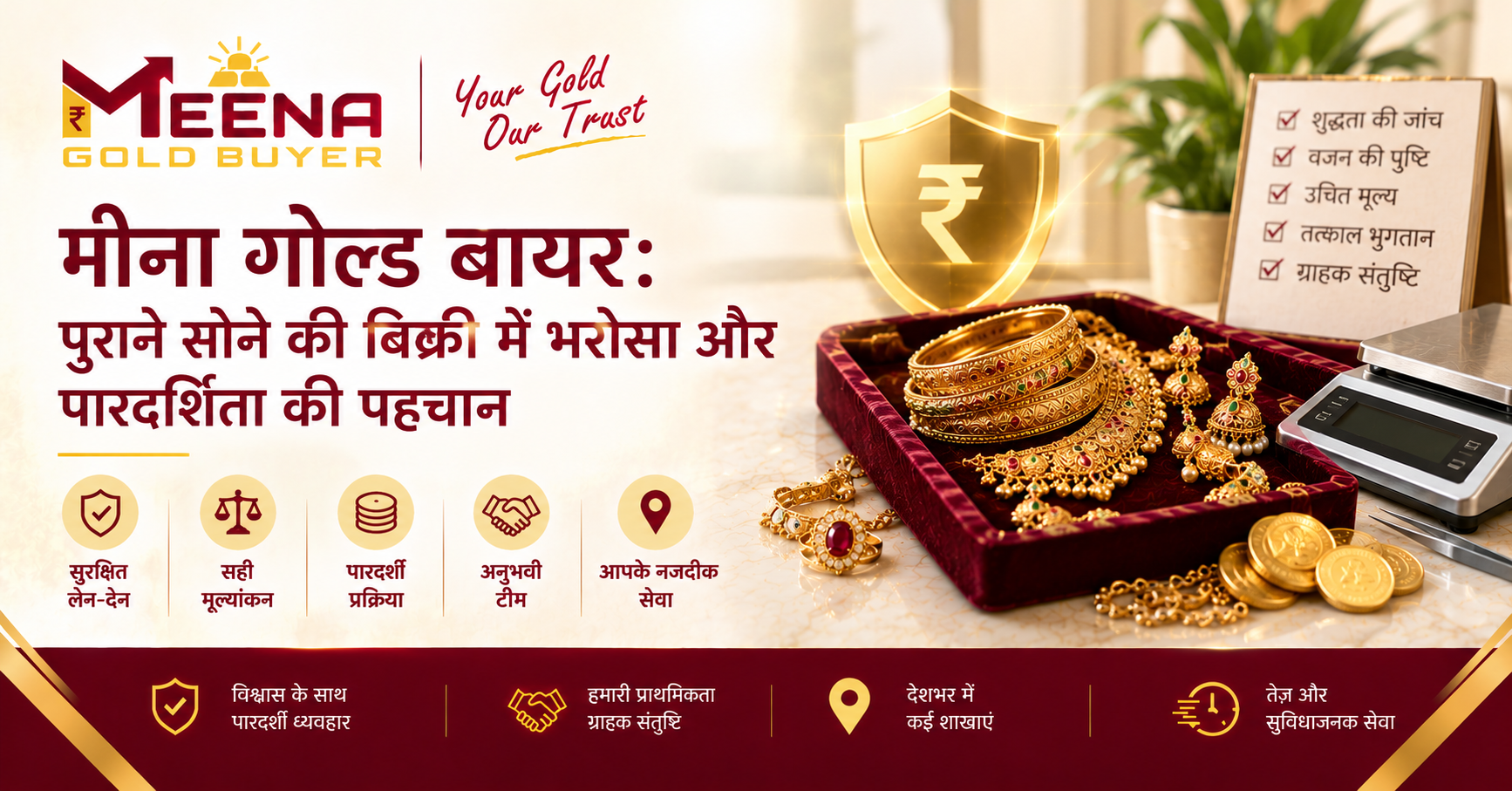 मीना गोल्ड बायर: पुराने सोने की बिक्री में भरोसा और पारदर्शिता की पहचान
