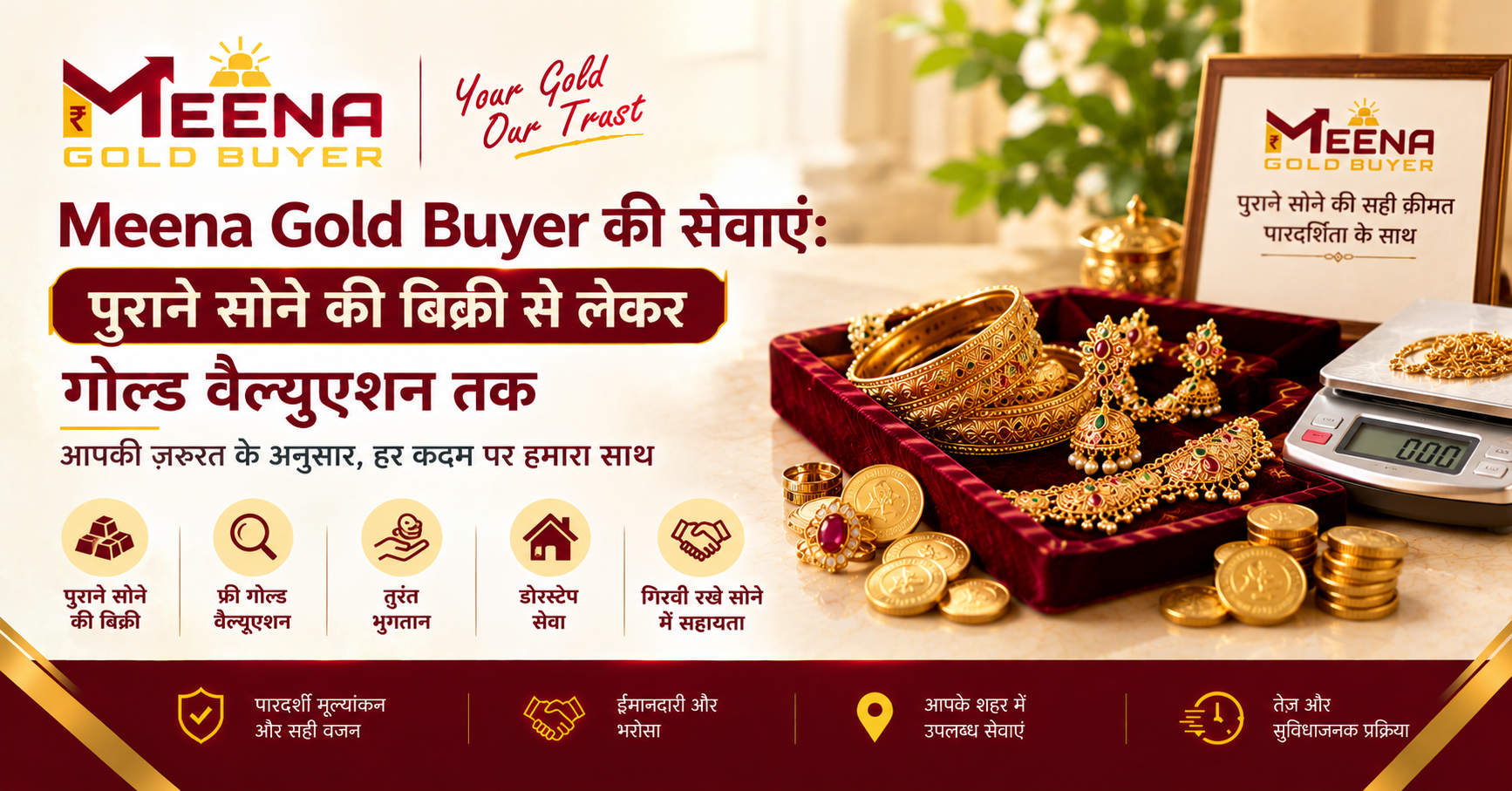 Meena Gold Buyer की सेवाएं: पुराने सोने की बिक्री से लेकर गोल्ड वैल्यूएशन तक