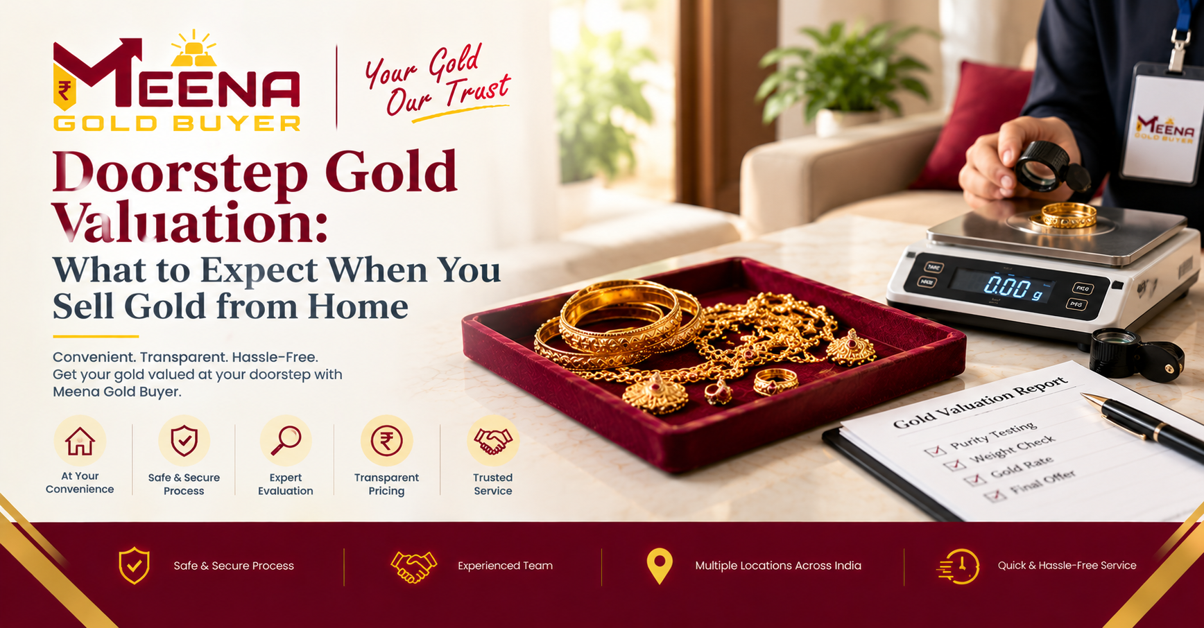 Doorstep Gold Valuation: What to Expect When You Sell Gold from Home